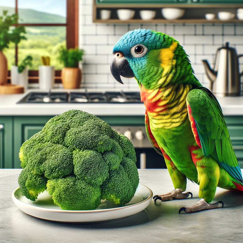 can parrots have broccoli featured