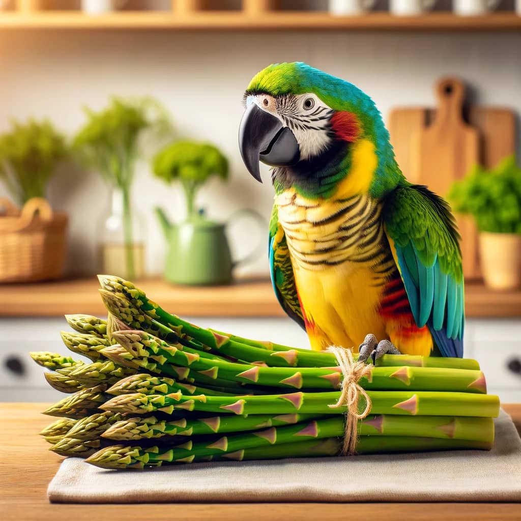 can parrots have asparagus featured
