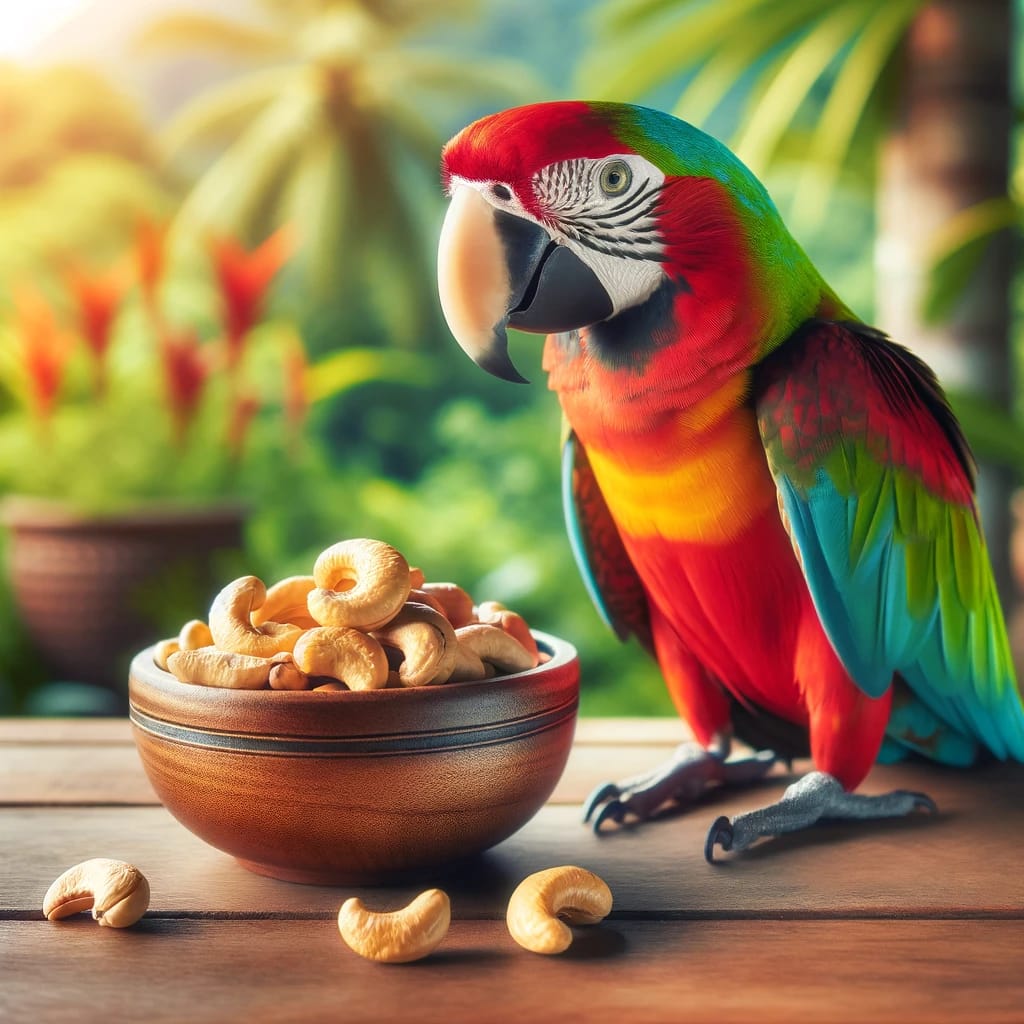 can parrots have cashews featured