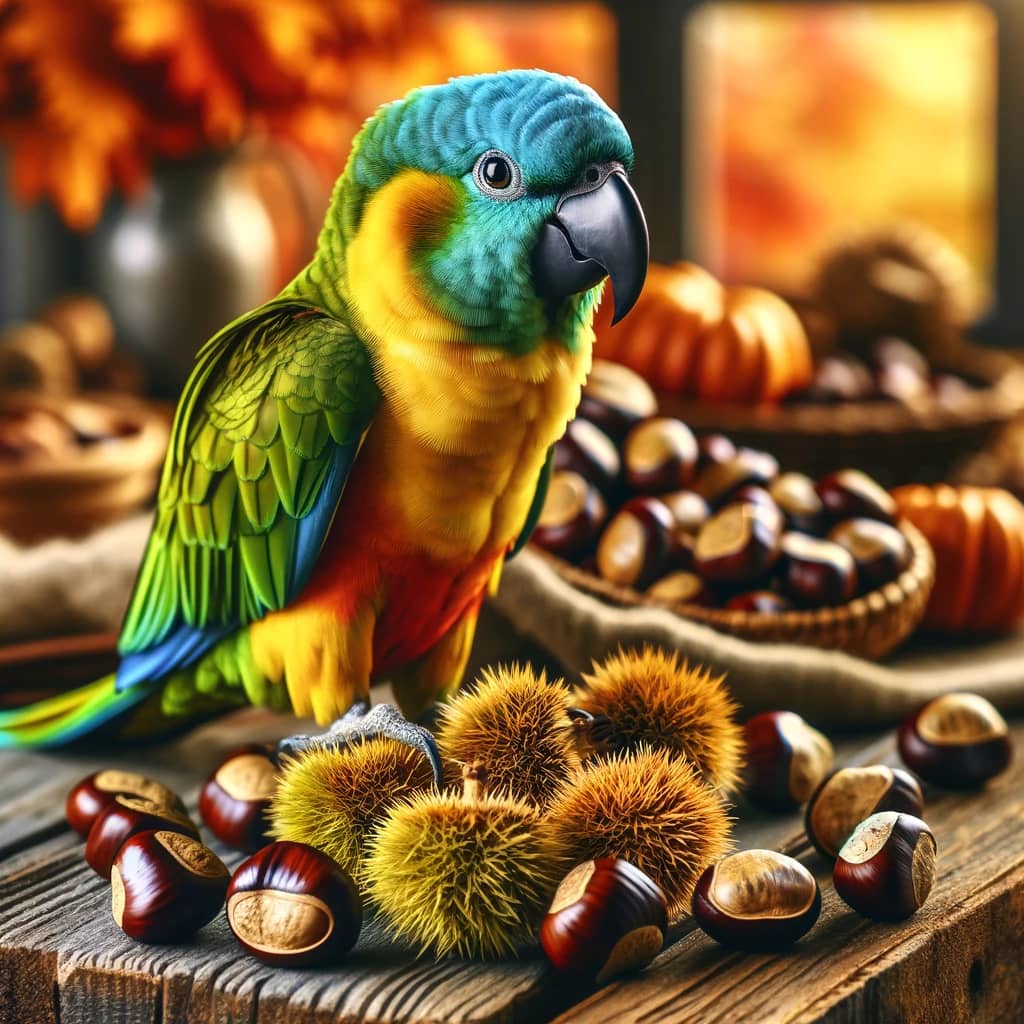 can parrots have chestnuts featured