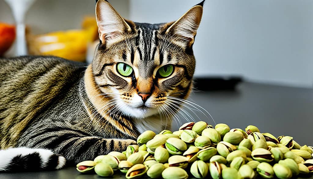 dangers of cats eating pistachios