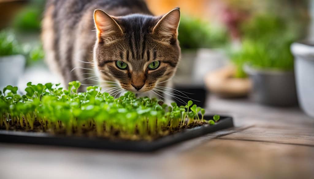 cat-friendly microgreens image
